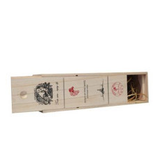 OEM Cheap Unfinished Single Bottle Wooden Wine Gift Box